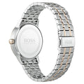 Hugo Boss Classic Grey Dial Two Tone Stainless Steel Strap Watch for Men - 1513688