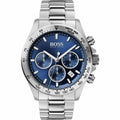 Hugo Boss Ikon Blue Dial Silver Steel Strap Watch for Men - 1512963