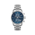 Hugo Boss Skymaster Blue Dial Silver Steel Strap Watch for Men - 1513784