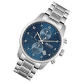 Hugo Boss Skymaster Blue Dial Silver Steel Strap Watch for Men - 1513784