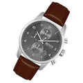 Hugo Boss Skymaster Grey Dial Brown Leather Strap Watch for Men - 1513787