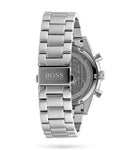 Hugo Boss Pilot Chronograph Blue Dial Silver Steel Strap Watch for Men - 1513850