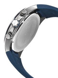 Hugo Boss Distinct Chronograph Blue Dial Blue Rubber Strap Watch for Men - 1513856