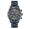 Hugo Boss Santiago Chronograph Grey Dial Blue Steel Strap Watch for Men - 1513865