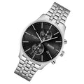 Hugo Boss Jet Chronograph Black Dial Silver Steel Strap Watch for Men - 1513383