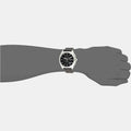 Hugo Boss Grandmaster Chronograph Black Dial Black Leather Strap Watch for Men - 1513881