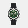 Hugo Boss Santiago Green Dial Black Nylon Strap Watch for Men - 1513936