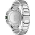 Hugo Boss Volane Chronograph Grey Dial Silver Steel Strap Watch for Men - 1513951