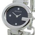 Gucci Guccissima Analog Black Dial Silver Steel Strap Watch For Women - YA134301