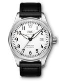 IWC Pilot's Watch Mark XVIII White Dial Black Leather Strap Watch for Men - IW327002