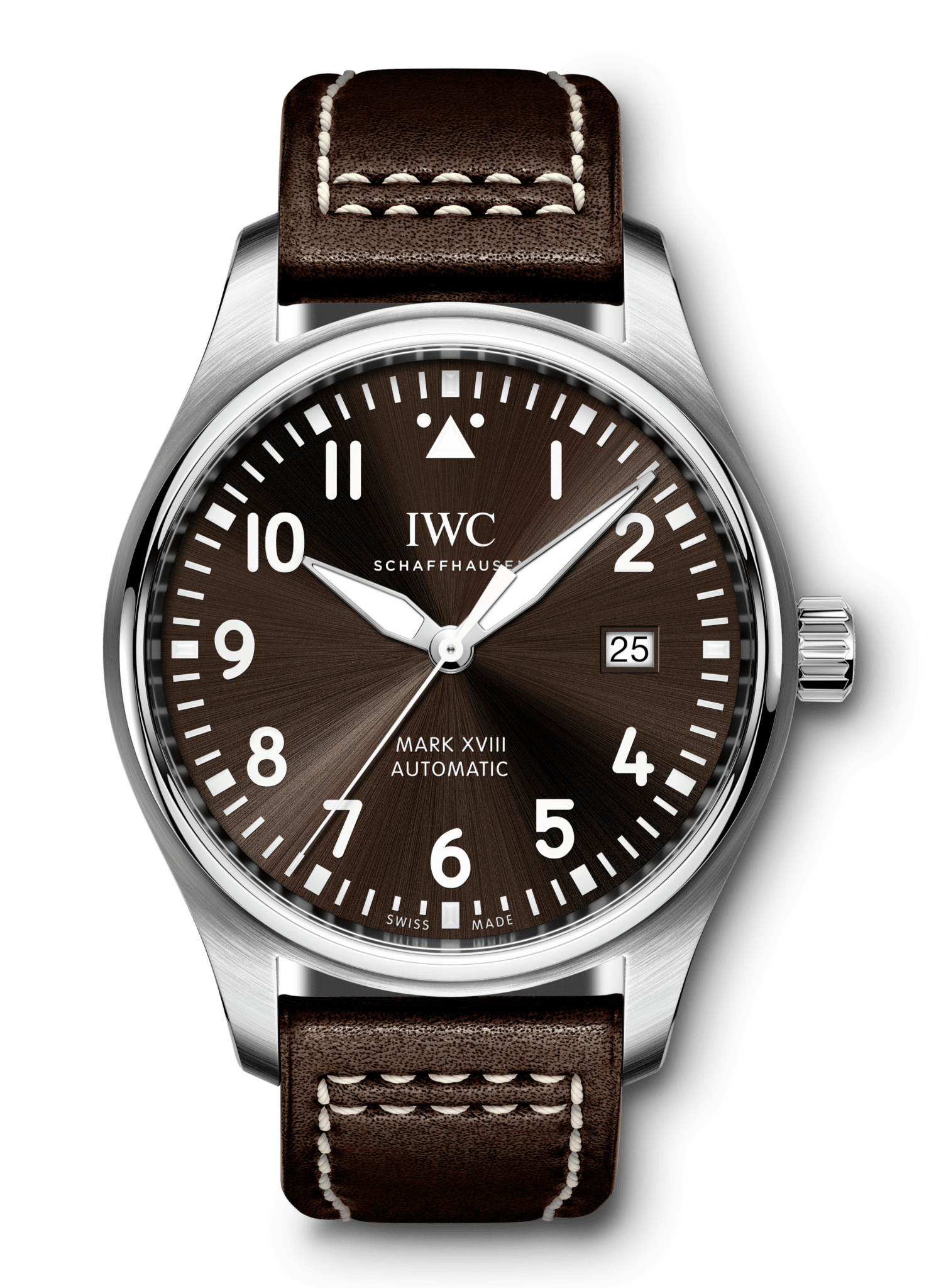 IWC Pilot's Watch Mark XVII Edition "Antoine De Saint Exupery" Brown Dial Brown Leather Strap Watch for Men - IW327003