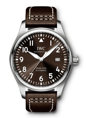 IWC Pilot's Watch Mark XVII Edition "Antoine De Saint Exupery" Brown Dial Brown Leather Strap Watch for Men - IW327003