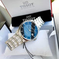 Tissot Luxury Powermatic 80 Black Dial Silver Steel Strap Watch for Men - T086.407.11.201.02