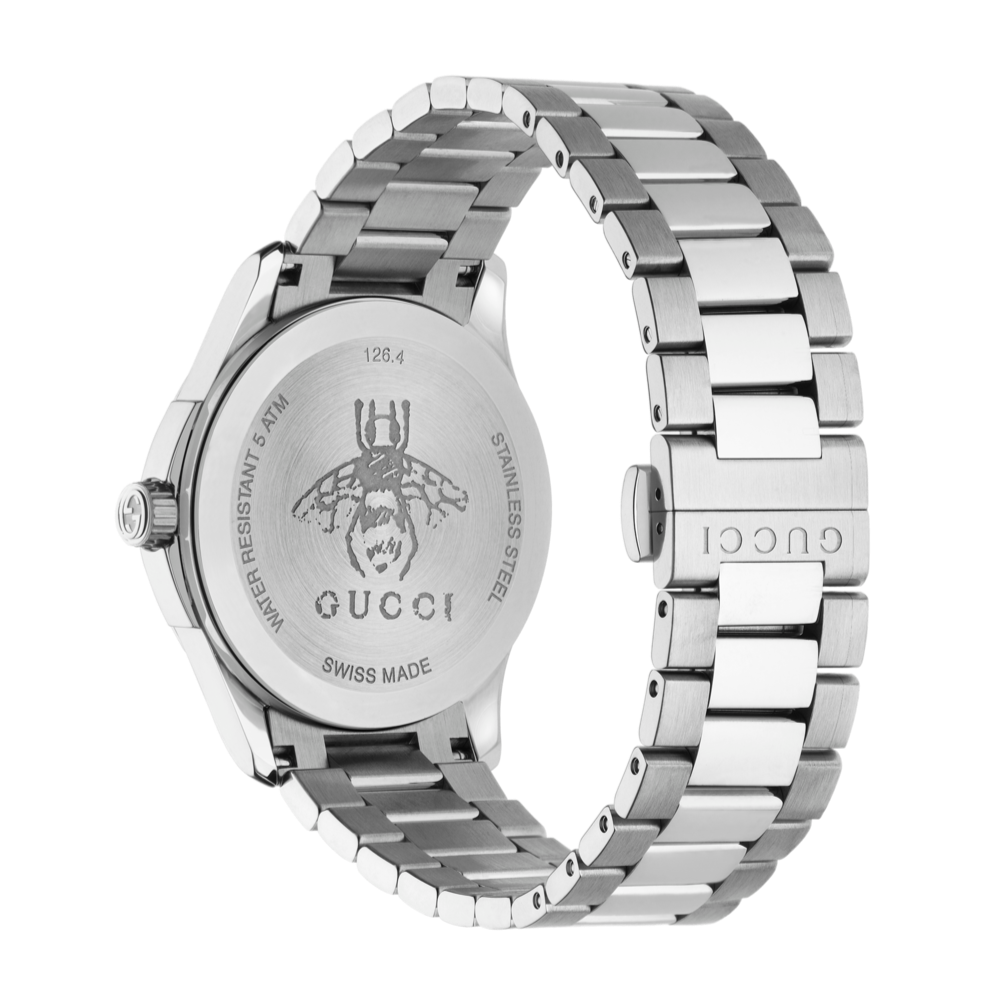 Gucci G Timeless Feline Silver Dial Silver Steel Strap Watch For Women - YA1264095