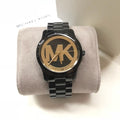 Michael Kors Runway Black Dial Black Steel Strap Watch for Women - MK6057