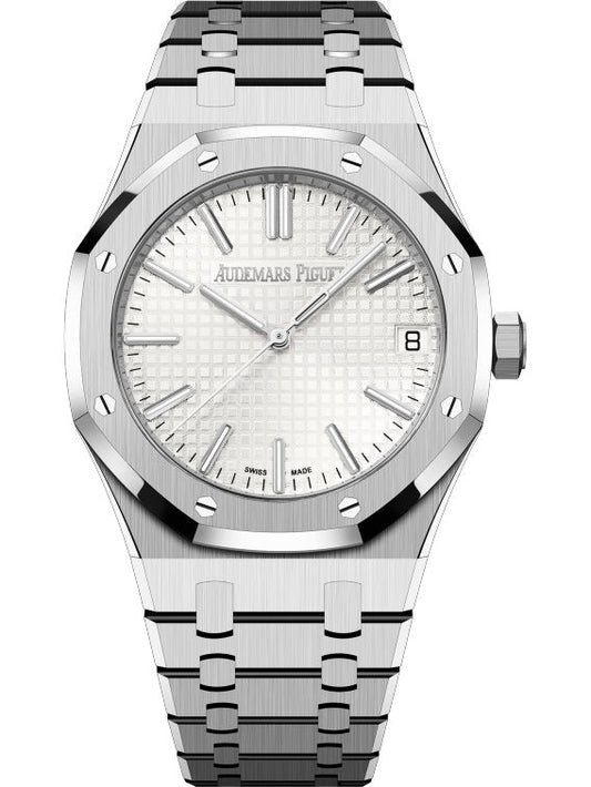 Audemars Piguet Royal Oak Automatic White Dial Silver Steel Strap Watch for Men - 15510ST.OO.1320ST.03