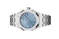 Audemars Piguet Royal Oak 50th Anniversary Light Blue Dial Silver Steel Strap Watch for Men - 15550ST.OO.1356ST.04