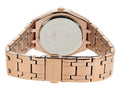 Guess Crystalline Diamonds Silver Dial Rose Gold Steel Strap Watch for Women - GW0114L3