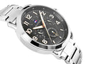 Tommy Hilfiger Briggs Chronograph Black Dial Silver Steel Strap Watch for Men - 1791422