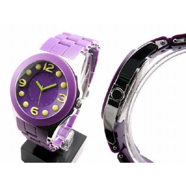 Marc Jacobs Pelly Purple Dial Purple Silicone Strap Watch for Women - MBM2505