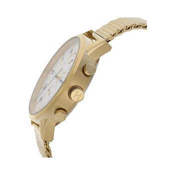 Tommy Hilfiger Kane White Dial Gold Mesh Bracelet Watch for Men - 1710403