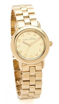 Marc Jacobs Marci Gold Dial Gold Ion Plated Stainless Steel Strap Watch for Women - MBM3098