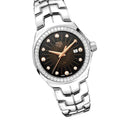 Tag Heuer Link Quartz Diamonds Black Dial Silver Steel Strap Watch for Men - WBC131G.BA0649