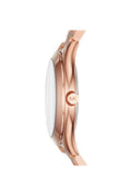 Michael Kors Slim Runway Rose Gold Dial Steel Strap Watch for Women - MK3513