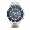 Hugo Boss Ocean Edition Chronograph Blue Dial Silver Steel Strap Watch for Men - 1513704