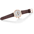 Tommy Hilfiger Evan White Dial Brown Leather Strap Watch for Men - 1710394