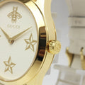 Gucci G Timeless White Dial White Leather Strap Watch For Women - YA1264096