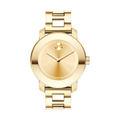 Movado Bold Yellow Gold Dial Yellow Gold Steel Strap Watch For Women - 3600085