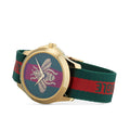 Gucci Le Marche des Merveilles Bee Motif Two Tone Dial Two Tone NATO Strap Unisex Watch - YA126487