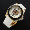 Gucci Dive Quartz White Dial White Rubber Strap Unisex Watch - YA136322