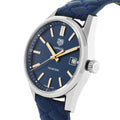 Tag Heuer Carrera Quartz 39mm Blue Dial Blue Calfskin Strap Watch for Women - WAR1112.FC6391