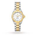 Tag Heuer Aquaracer Quartz Diamonds Mother of Pearl Dial Two Tone Steel Strap Watch for Men - WBD1422.BB0321