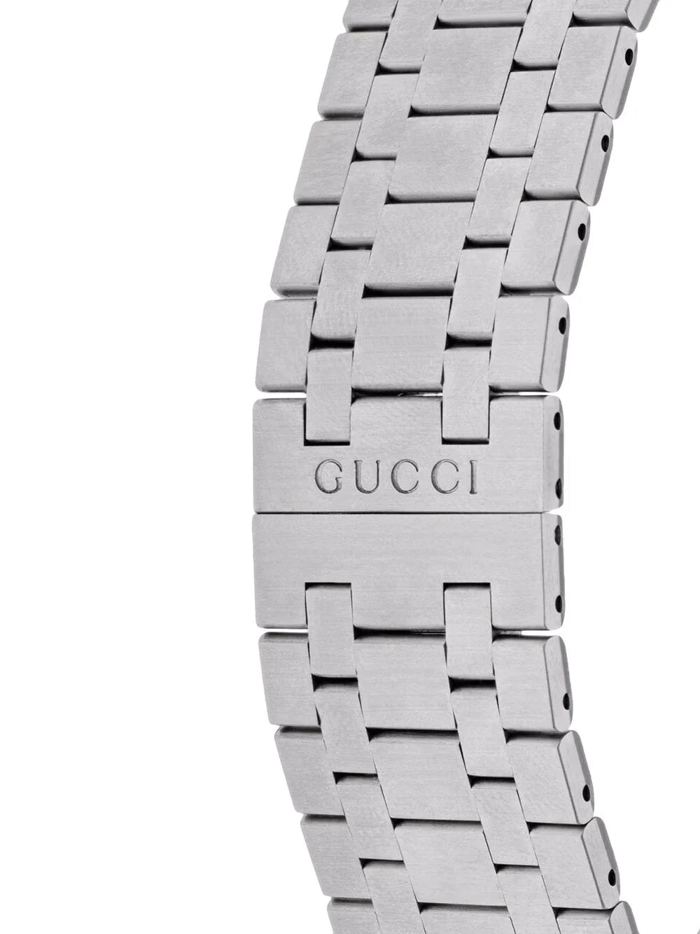 Gucci 25H Quartz Silver Dial Silver Steel Strap Unisex Watch - YA163407