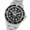 Breitling Superocean II 44mm Black Dial Black Steel Strap Watch for Men - A17392D71B1A1