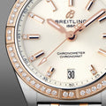 Breitling Chronomat 32 Diamonds Mother of Pearl Dial Two Tone Steel Strap Watch for Women - U77310591A2U1