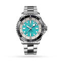 Breitling Superocean Automatic 44mm Turquoise Dial Silver Steel Strap Watch for Men - A17376211L2A1