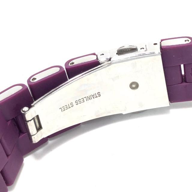 Marc Jacobs Pelly Purple Dial Purple Silicone Strap Watch for Women - MBM2515