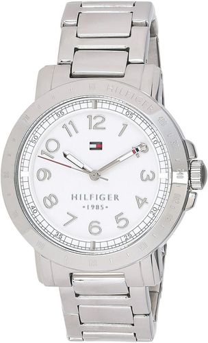 Tommy Hilfiger White Dial Silver Steel Strap Watch for Women - 1781397