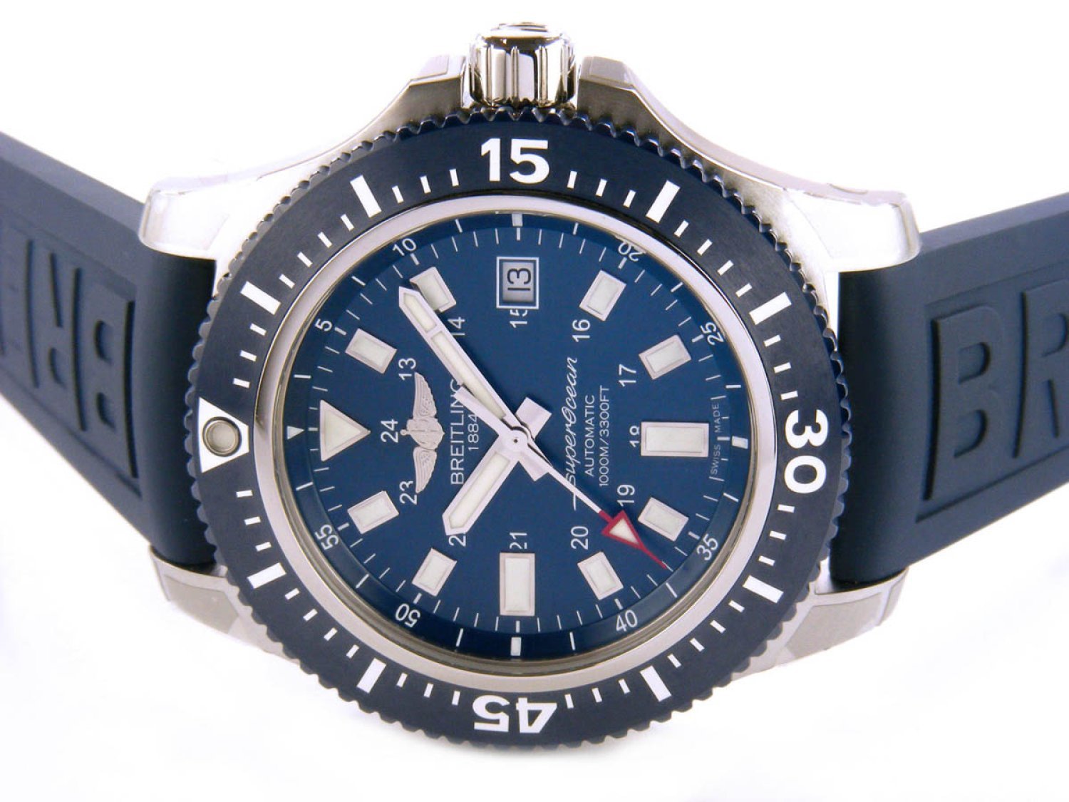 Breitling Superocean 44mm Special Mariner Blue Dial Diver Pro III Mens Watch - Y1739316/C959