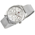 Tommy Hilfiger Mia Silver Dial Silver Mesh Bracelet Watch for Men - 1781628