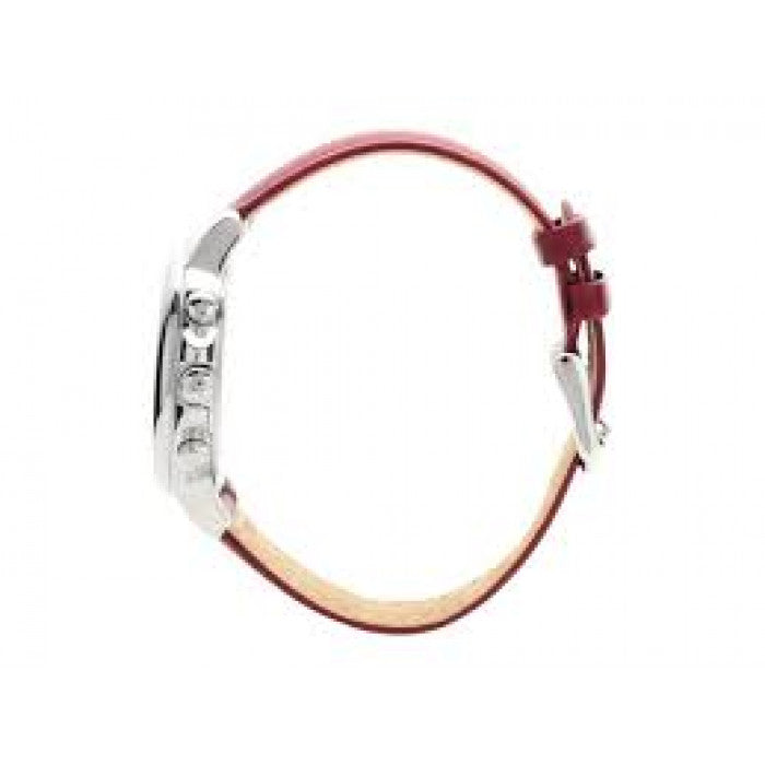 Tommy Hilfiger Claudia White Dial Red Leather Strap Watch for Women - 1781816