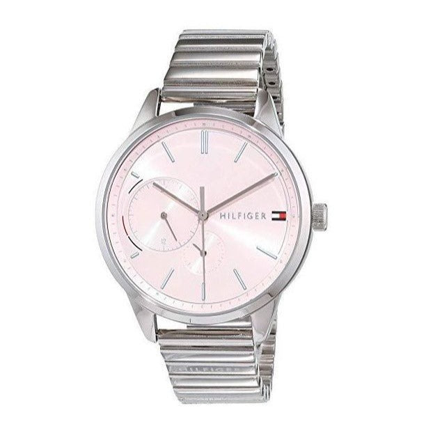 Tommy Hilfiger Brooke Pink Dial Silver Steel Strap Watch for Women - 1782020