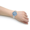 Tommy Hilfiger Angela Blue Dial Silver Steel Strap Watch for Women - 1782126