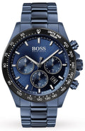 Hugo Boss Hero Sport Lux Chronograph Blue Dial Blue Steel Strap Watch for Men - 1513758