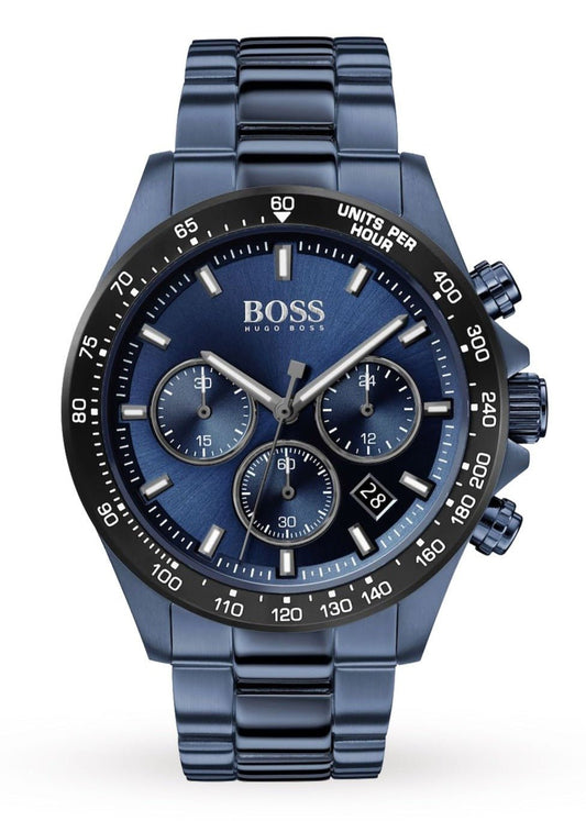 Hugo Boss Hero Sport Lux Blue Dial Blue Steel Strap Watch for Men - 1513758