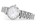 Emporio Armani Donna Mother of Pearl Dial Silver Steel Strap Watch For Women - AR11204